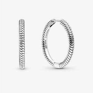 Pandora Moments Charm hoop earrings